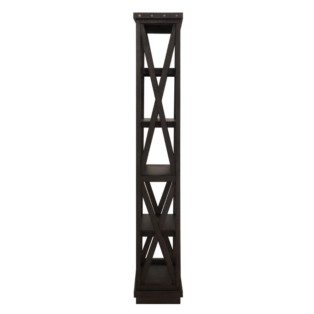 Modus Furniture - Yosemite Solid Wood 82x39in Bookshelf in Cafe veiw 4