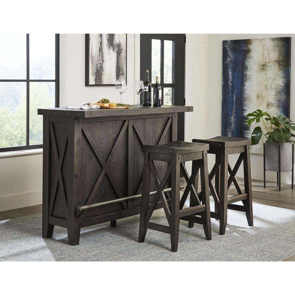 Modus Furniture - Yosemite Solid Wood Bar Table in Cafe veiw 3