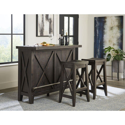 Modus Furniture - Yosemite Solid Wood Bar Table in Cafe veiw 3