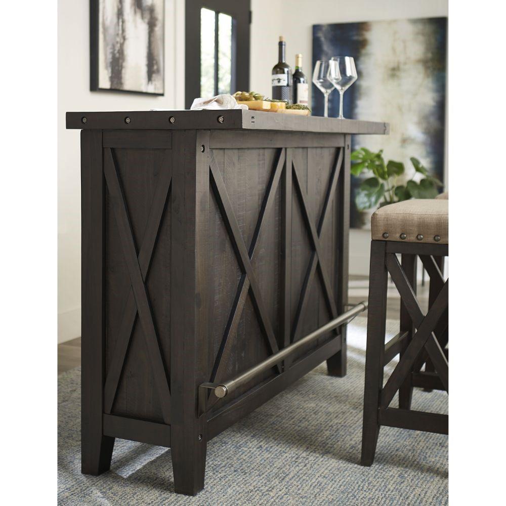 Modus Furniture - Yosemite Solid Wood Bar Table in Cafe veiw 4