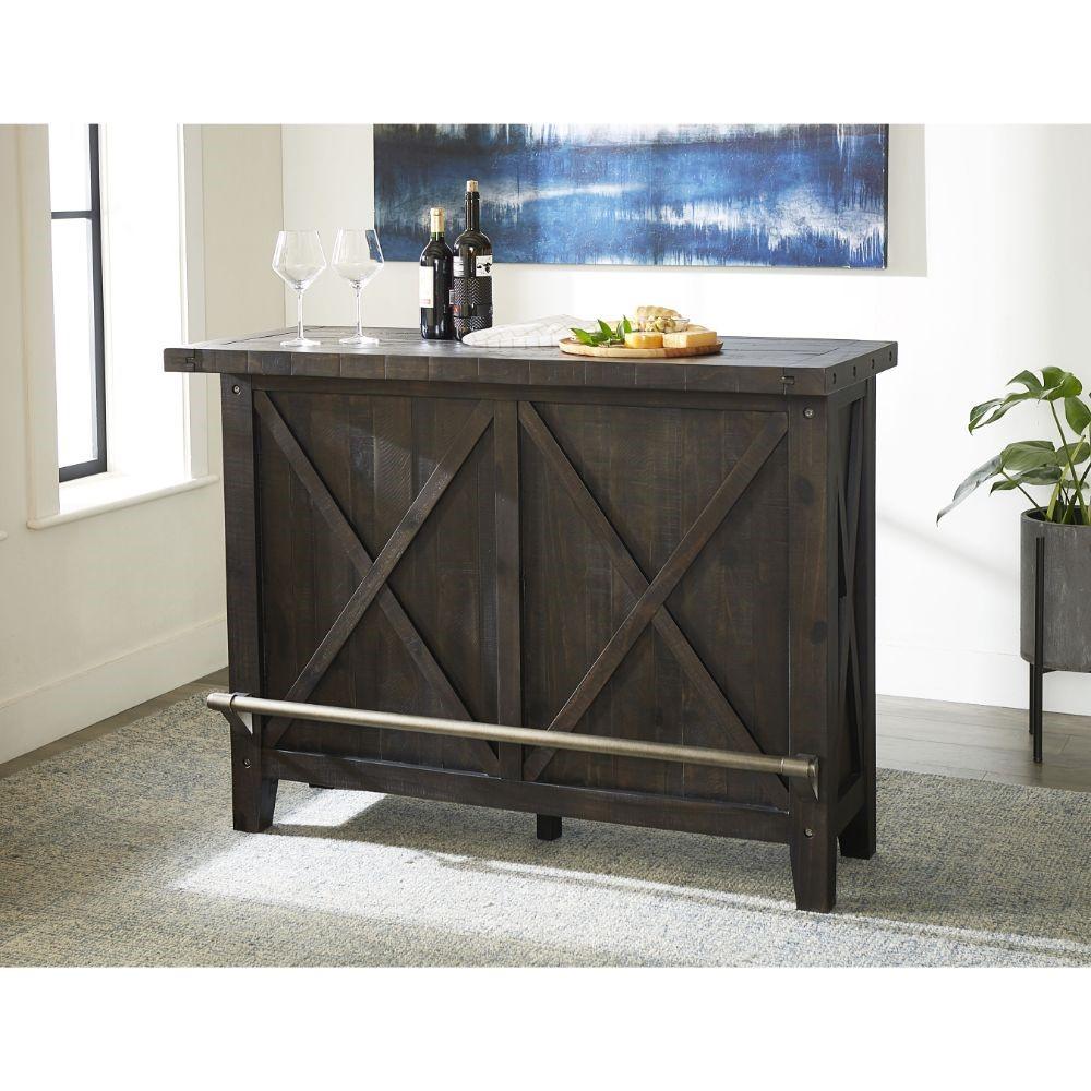 Modus Furniture - Yosemite Solid Wood Bar Table in Cafe veiw 6