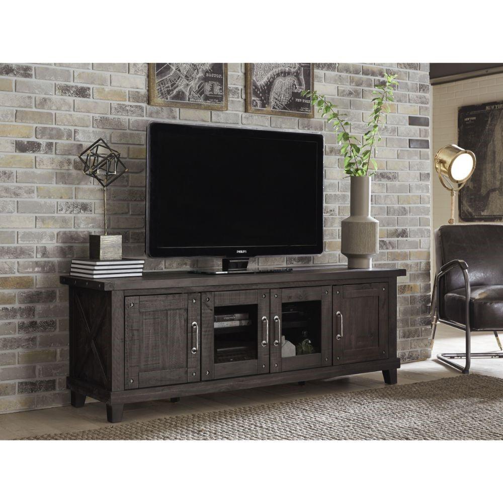 Modus Furniture - Yosemite Solid Wood Four Door Media Console in Cafe veiw 3