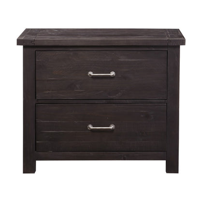 Modus Furniture - Yosemite Solid Wood Lateral File Cabinet in Cafe - 7YC918 veiw 2