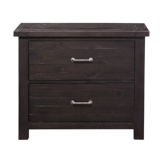 Modus Furniture - Yosemite Solid Wood Lateral File Cabinet in Cafe - 7YC918 veiw 2