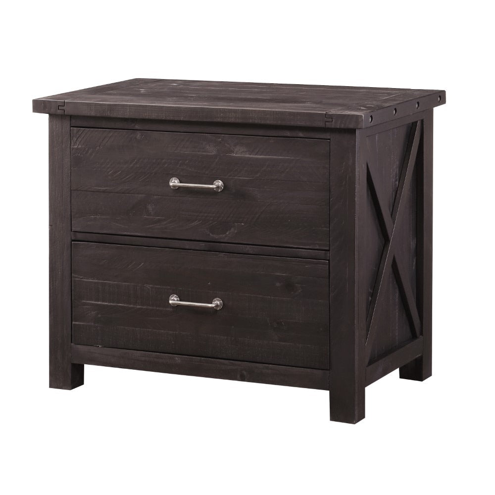 Modus Furniture - Yosemite Solid Wood Lateral File Cabinet in Cafe - 7YC918 veiw 3
