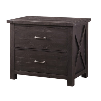 Modus Furniture - Yosemite Solid Wood Lateral File Cabinet in Cafe - 7YC918 veiw 3