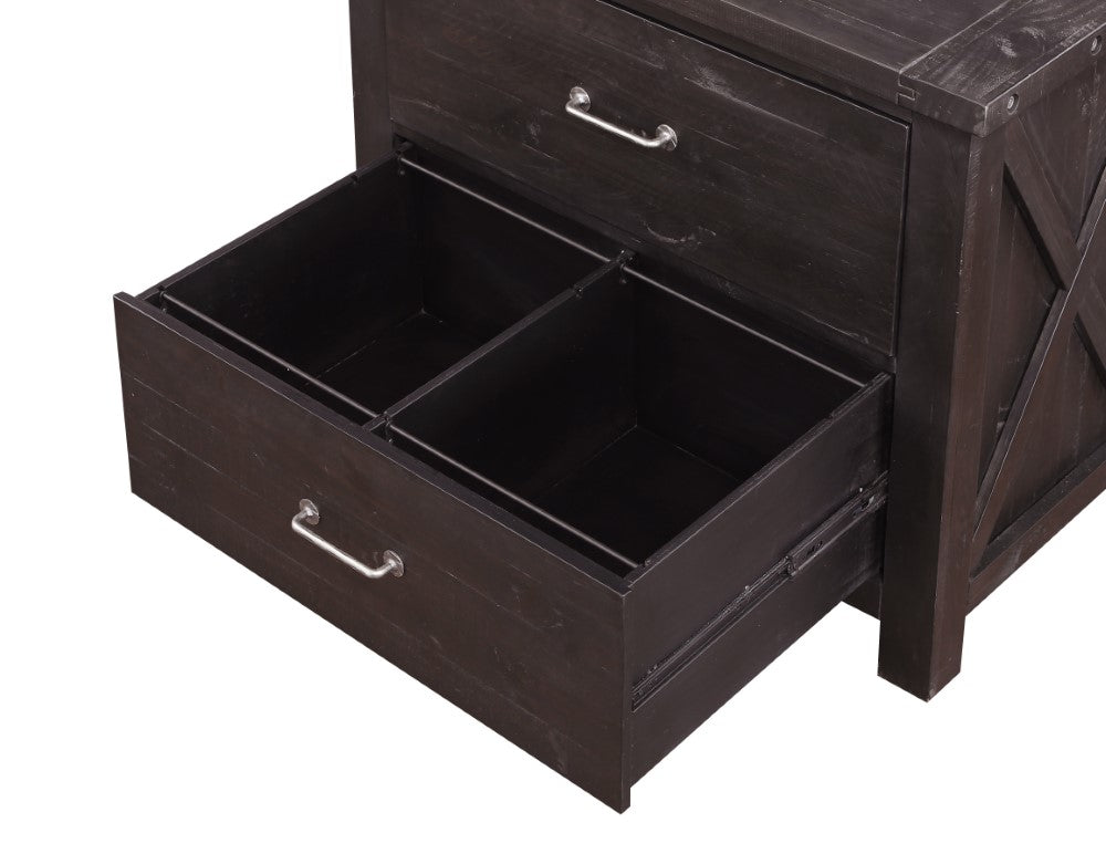 Modus Furniture - Yosemite Solid Wood Lateral File Cabinet in Cafe - 7YC918 veiw 5