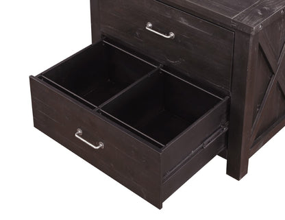 Modus Furniture - Yosemite Solid Wood Lateral File Cabinet in Cafe - 7YC918 veiw 5