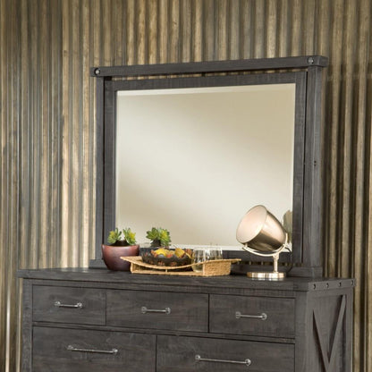 Modus Furniture - Yosemite Solid Wood Mirror in Cafe veiw 1