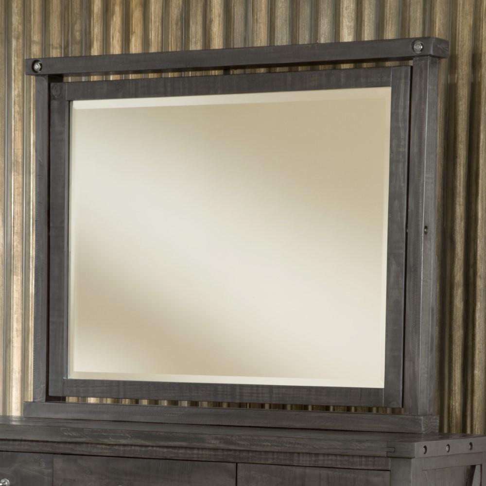 Modus Furniture - Yosemite Solid Wood Mirror in Cafe veiw 2