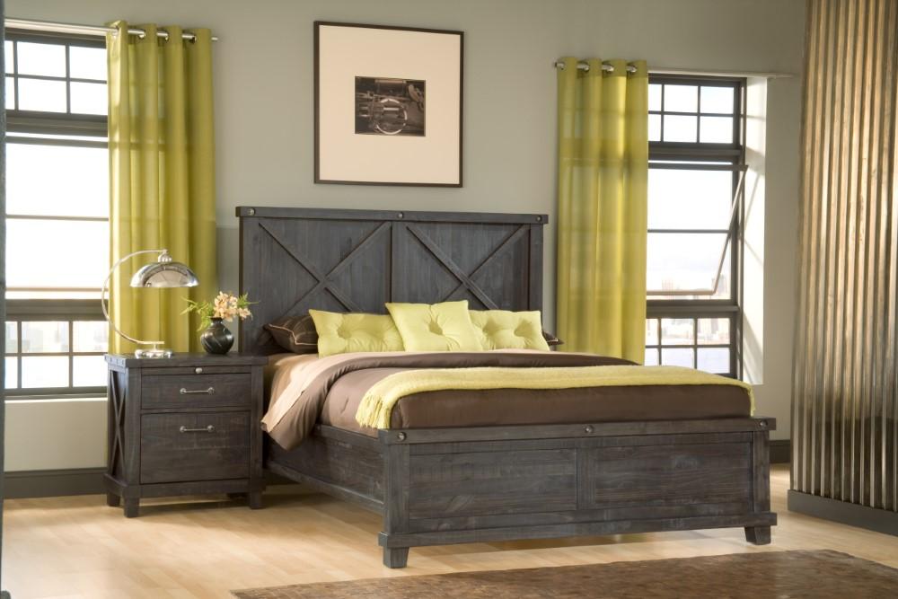 Modus Furniture - Yosemite Solid Wood Nightstand in Cafe veiw 3