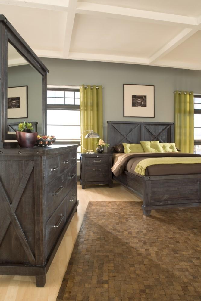 Modus Furniture - Yosemite Solid Wood Nightstand in Cafe veiw 4
