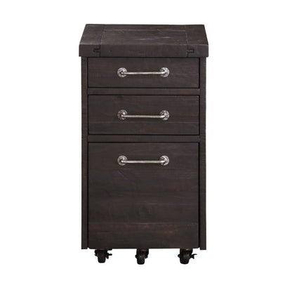 Modus Furniture - Yosemite Solid Wood Rollling File Cabinet in Cafe - 7YC917 veiw 3