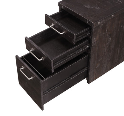 Modus Furniture - Yosemite Solid Wood Rollling File Cabinet in Cafe - 7YC917 veiw 6