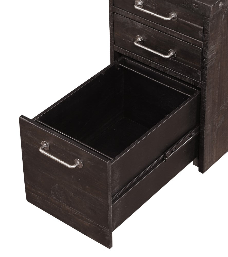 Modus Furniture - Yosemite Solid Wood Rollling File Cabinet in Cafe - 7YC917 veiw 7