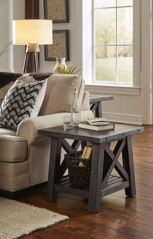Modus Furniture - Yosemite Solid Wood Side Table in Cafe - 7YC922 veiw 1