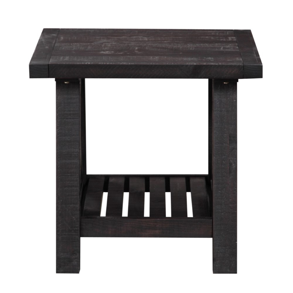 Modus Furniture - Yosemite Solid Wood Side Table in Cafe - 7YC922 veiw 3