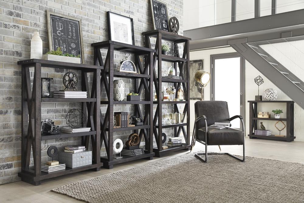 Modus Furniture - Yosemite Solid Wook Bookcase in Cafe - 7YC91939 veiw 2