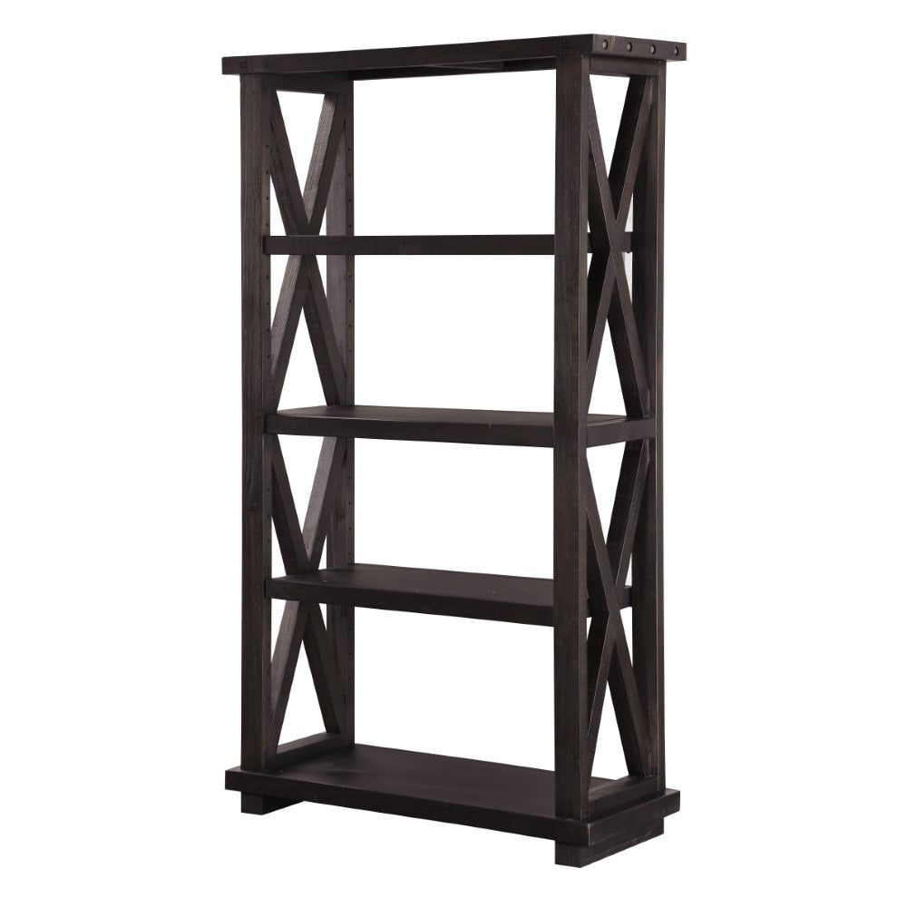 Modus Furniture - Yosemite Solid Wook Bookcase in Cafe - 7YC91939 veiw 3