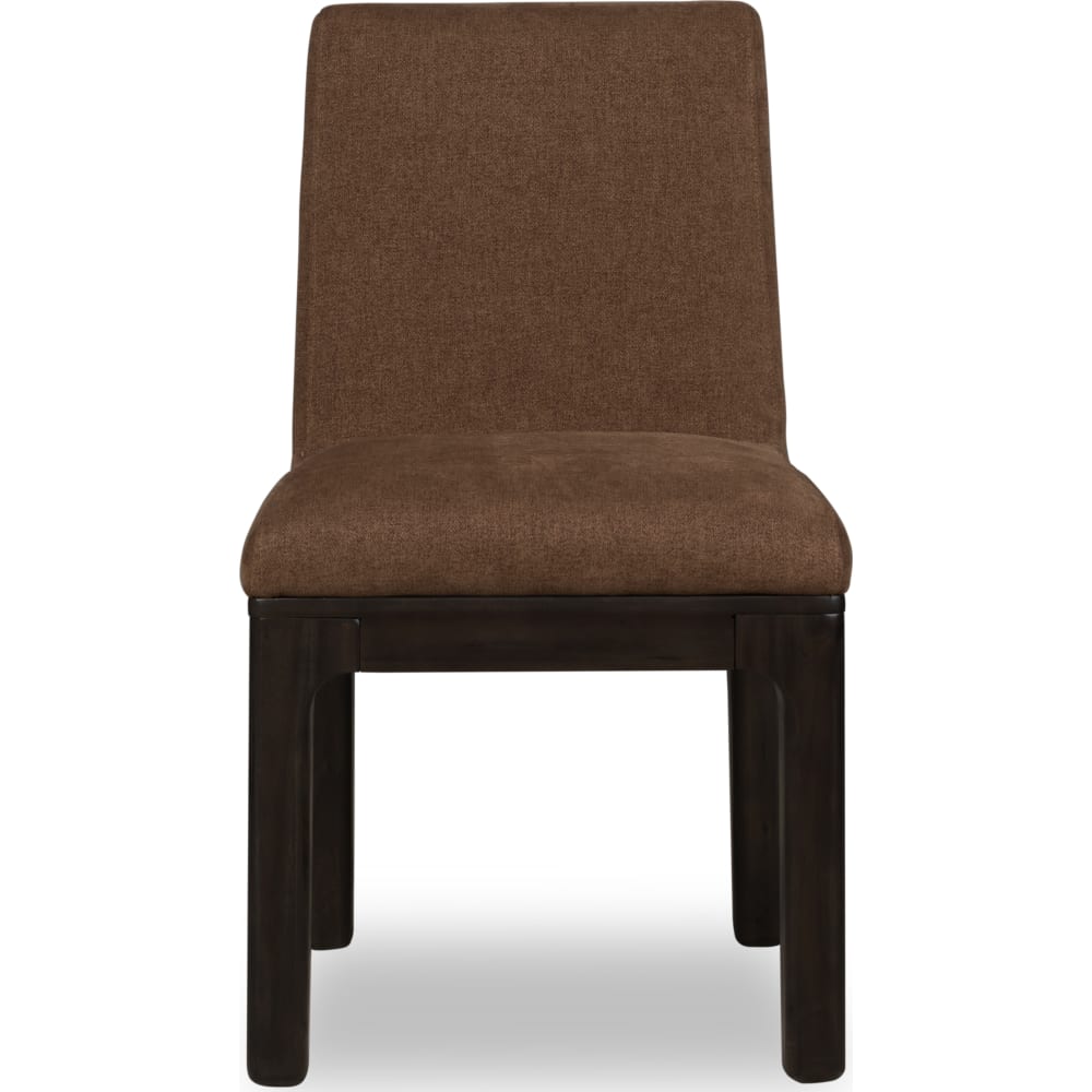Modus Furniture - Zamba Chenille Upholstered Acacia Wood Dining Chair in Pineapple and Jaguar Set of 2 - UKXT64 view 11