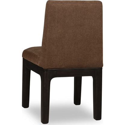 Modus Furniture - Zamba Chenille Upholstered Acacia Wood Dining Chair in Pineapple and Jaguar Set of 2 - UKXT64 view 14