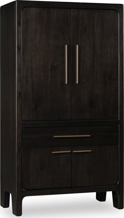 Modus Furniture - Zamba Four Door One Drawer Acacia Bar Cabinet in Jaguar - UKXT79 view 1