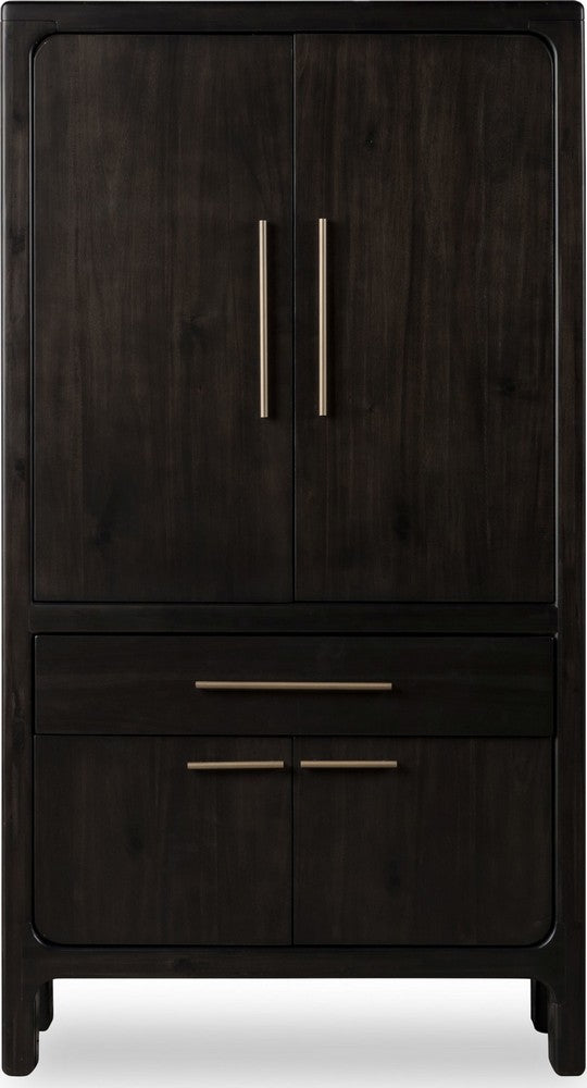 Modus Furniture - Zamba Four Door One Drawer Acacia Bar Cabinet in Jaguar - UKXT79 view 2