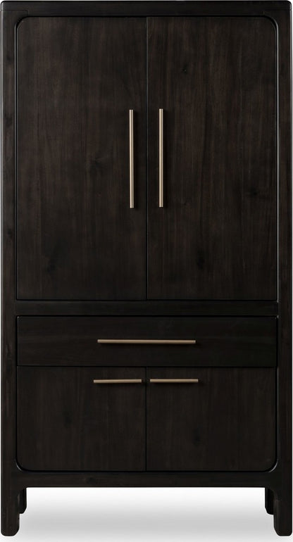 Modus Furniture - Zamba Four Door One Drawer Acacia Bar Cabinet in Jaguar - UKXT79 view 2