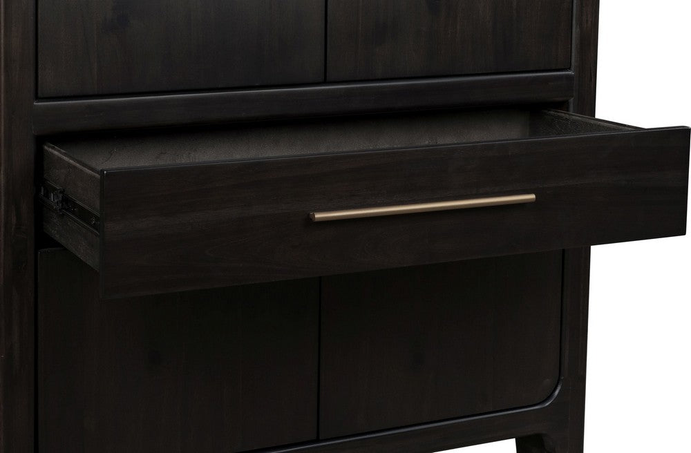 Modus Furniture - Zamba Four Door One Drawer Acacia Bar Cabinet in Jaguar - UKXT79 view 4