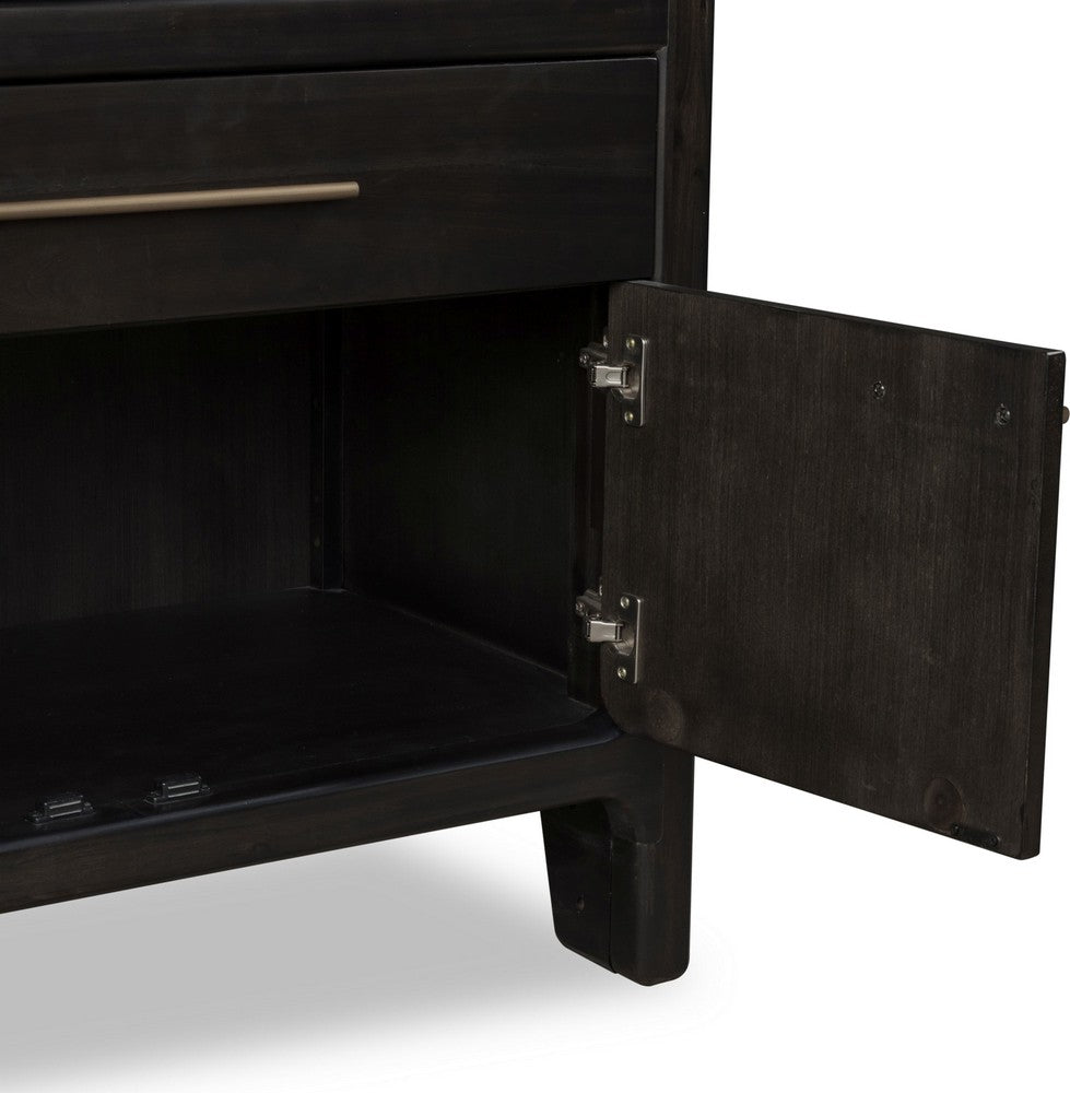 Modus Furniture - Zamba Four Door One Drawer Acacia Bar Cabinet in Jaguar - UKXT79 view 6