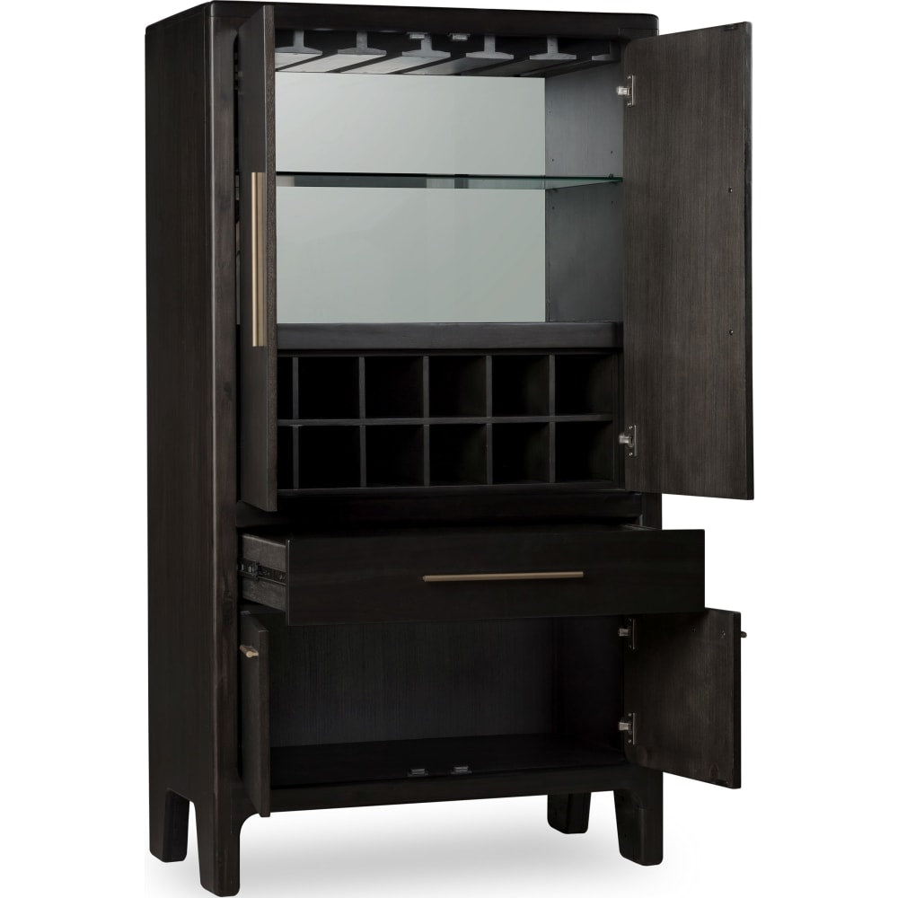 Modus Furniture - Zamba Four Door One Drawer Acacia Bar Cabinet in Jaguar - UKXT79 view 12