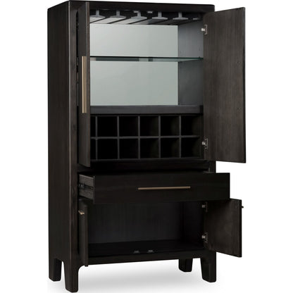 Modus Furniture - Zamba Four Door One Drawer Acacia Bar Cabinet in Jaguar - UKXT79 view 12