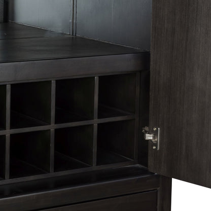 Modus Furniture - Zamba Four Door One Drawer Acacia Bar Cabinet in Jaguar - UKXT79 view 18
