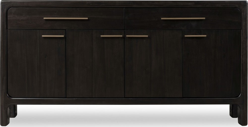 Modus Furniture - Zamba Four Door Two Drawer Acacia Wood Sideboard in Jaguar - UKXT78 view 2