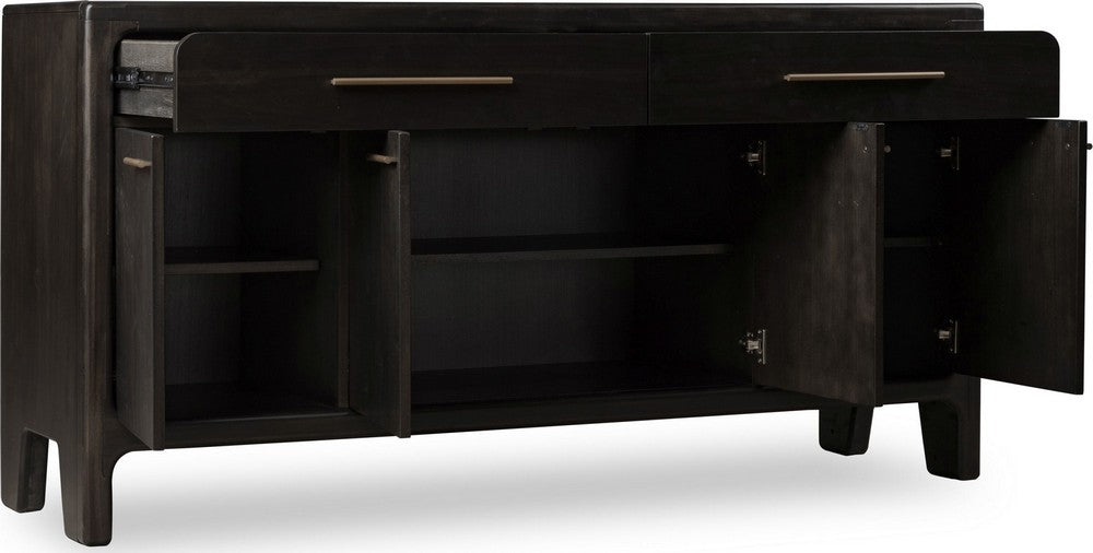 Modus Furniture - Zamba Four Door Two Drawer Acacia Wood Sideboard in Jaguar - UKXT78 view 3