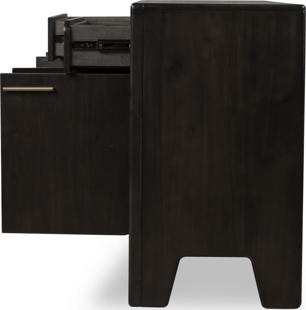 Modus Furniture - Zamba Four Door Two Drawer Acacia Wood Sideboard in Jaguar - UKXT78 view 4