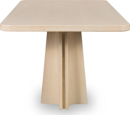Modus Furniture - Zinnia Ash Wood Double Pedestal Dining Table in White Sand - RSTP60 view 4