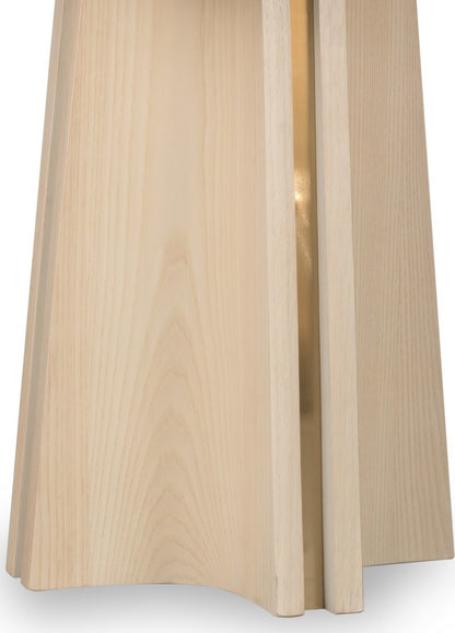 Modus Furniture - Zinnia Ash Wood Double Pedestal Dining Table in White Sand - RSTP60 view 6