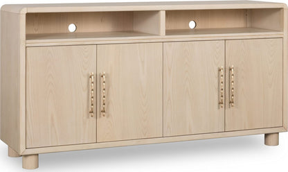 Modus Furniture - Zinnia Four Door Two Shelf Sideboard in White Sand - RSTP78 view 1
