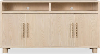 Modus Furniture - Zinnia Four Door Two Shelf Sideboard in White Sand - RSTP78 view 2
