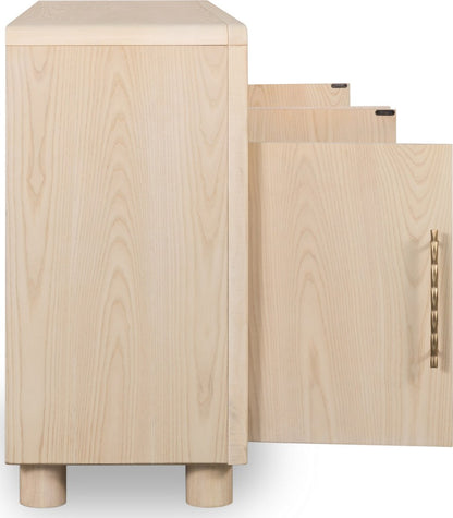 Modus Furniture - Zinnia Four Door Two Shelf Sideboard in White Sand - RSTP78 view 4