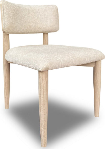 Modus Furniture - Zinnia Wood Back Dining Chair in White Sand and Dune Chenille - RSTP63_1 view 1