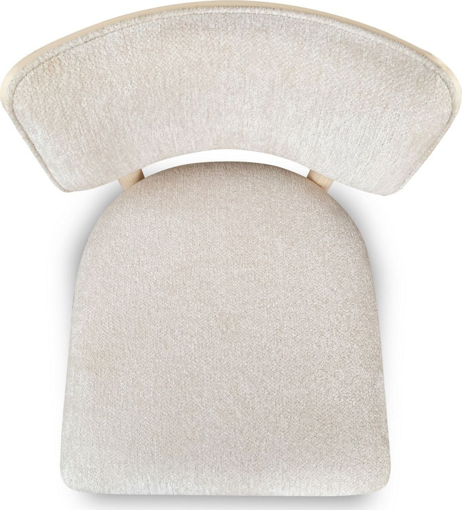 Modus Furniture - Zinnia Wood Back Dining Chair in White Sand and Dune Chenille - RSTP63_1 view 5
