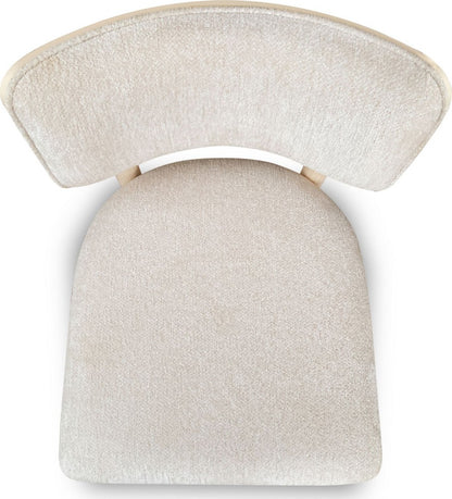 Modus Furniture - Zinnia Wood Back Dining Chair in White Sand and Dune Chenille - RSTP63_1 view 5