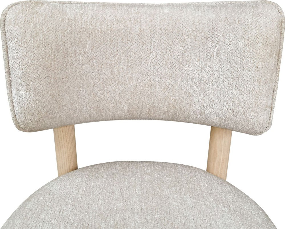Modus Furniture - Zinnia Wood Back Dining Chair in White Sand and Dune Chenille - RSTP63_1 view 6