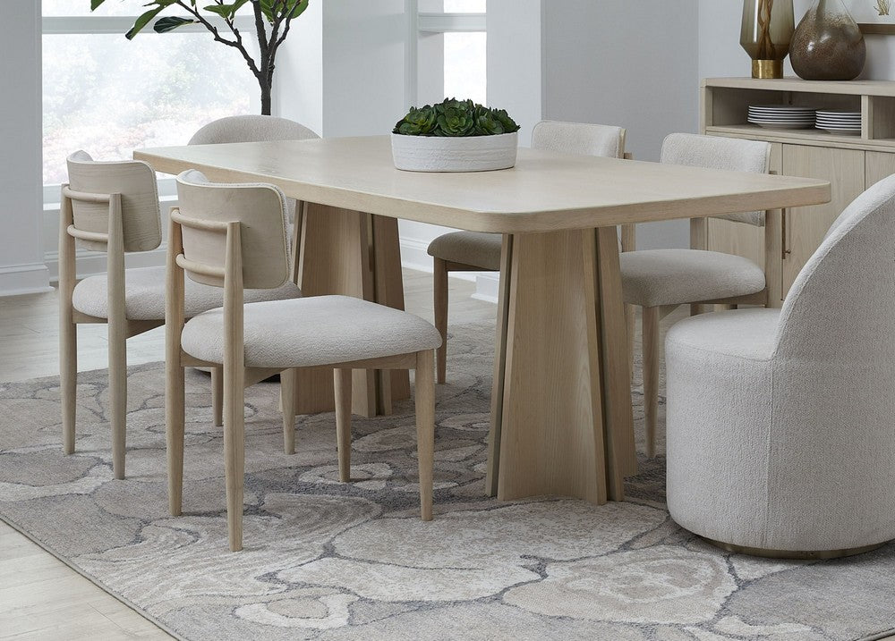 Modus Furniture - Zinnia Wood Back Dining Chair in White Sand and Dune Chenille Set of 2 - RSTP63_2 view 8