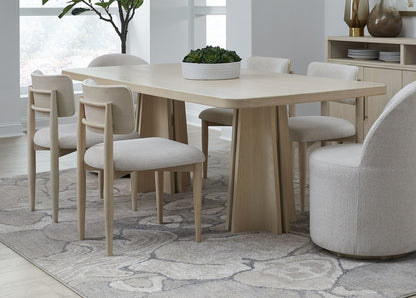 Modus Furniture - Zinnia Wood Back Dining Chair in White Sand and Dune Chenille Set of 2 - RSTP63_2 view 8