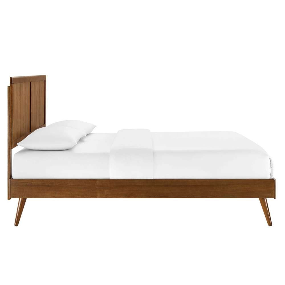 Modway - Alana Queen Wood Platform Bed With Splayed Legs - MOD-6379-WAL veiw 2