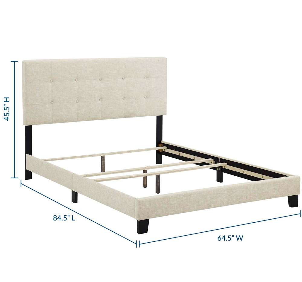 Modway - Amira Queen Upholstered Fabric Bed - MOD-6001-BEI veiw 3