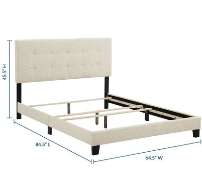 Modway - Amira Queen Upholstered Fabric Bed - MOD-6001-BEI veiw 3